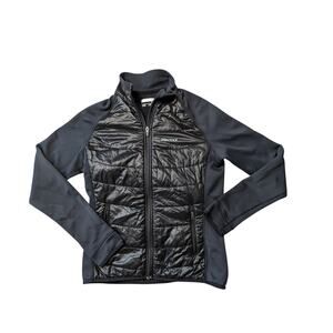 Marmot Variant Hybrid Jacket Womens Medium Black Quilted Puffer Fleece Coat